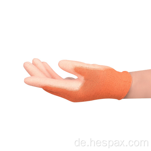 Hespax 13g Sicherheitskohlefaser -Pu esd -Handschuhe